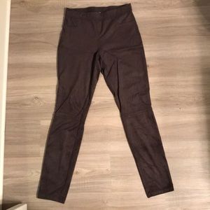 suede high waisted leggings